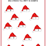 Äntligen jul! (häfte med blandade uppgifter i svenska/matte). - bild 5