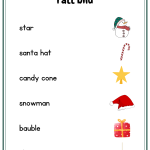 It´s Christmas (häfte som tränar på julord samt färger & siffror) - bild 7