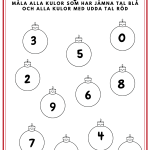 Äntligen jul! (häfte med blandade uppgifter i svenska/matte). - bild 8