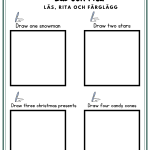 It´s Christmas (häfte som tränar på julord samt färger & siffror) - bild 10