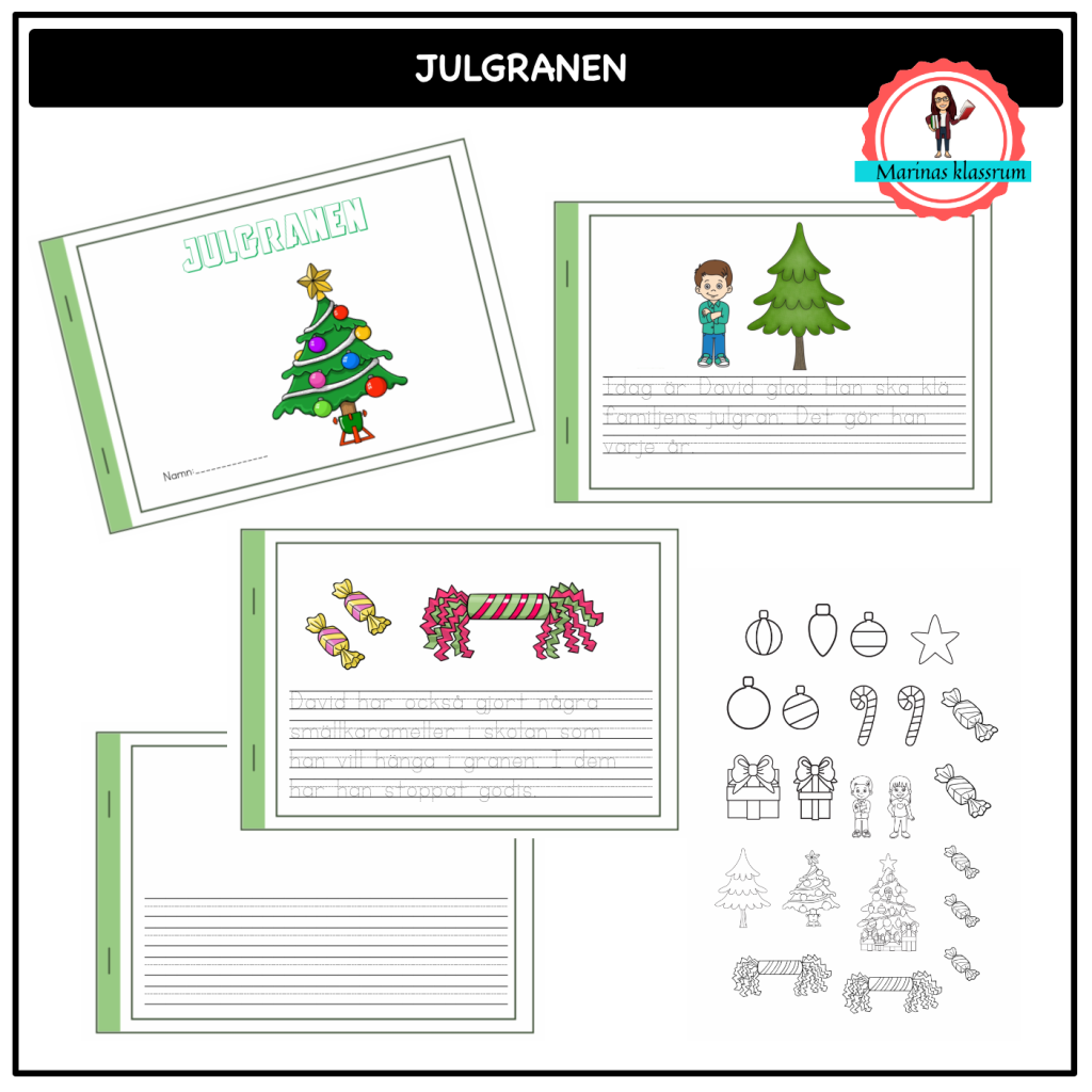 Små böcker – julgranen