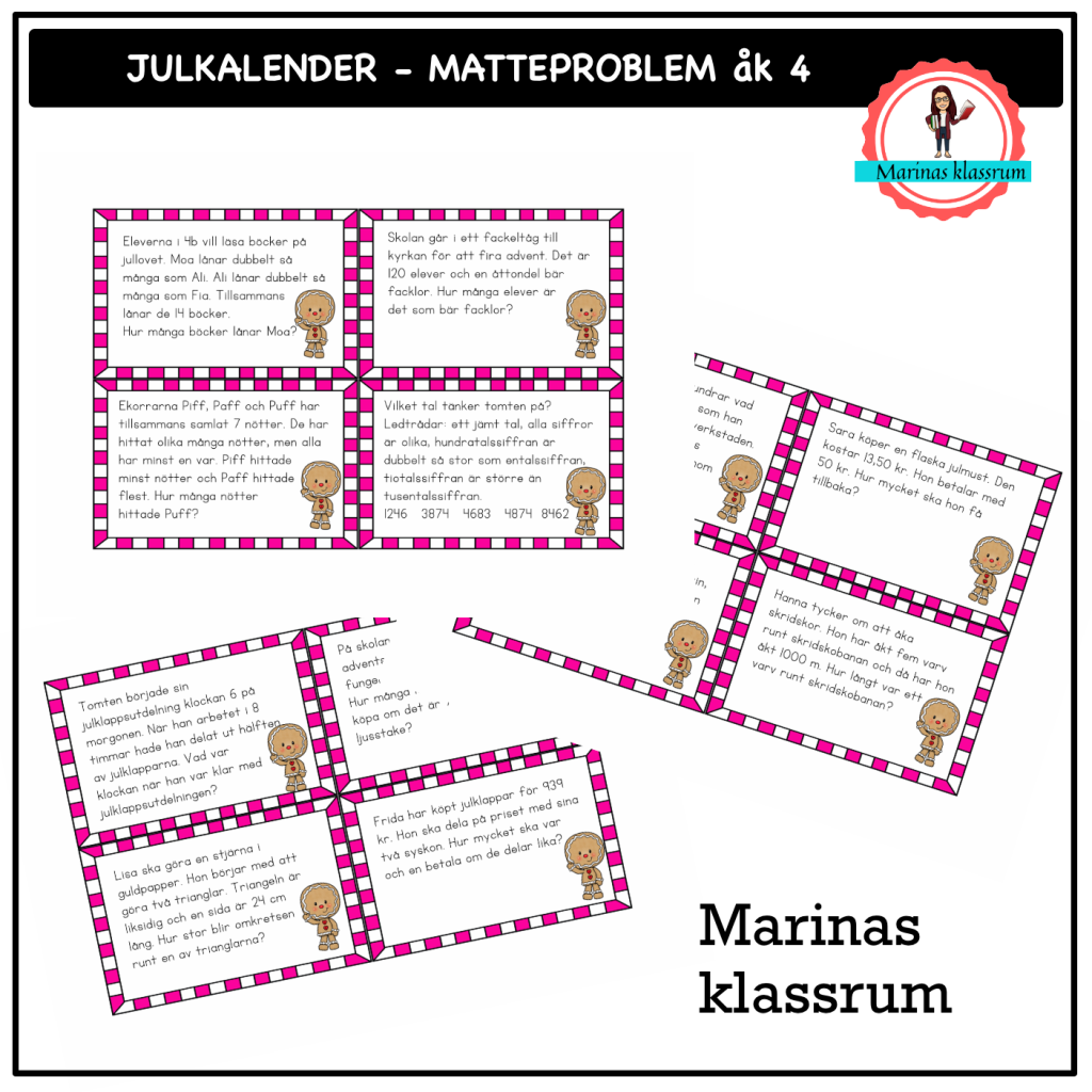 Julkalender – matteproblem åk 4