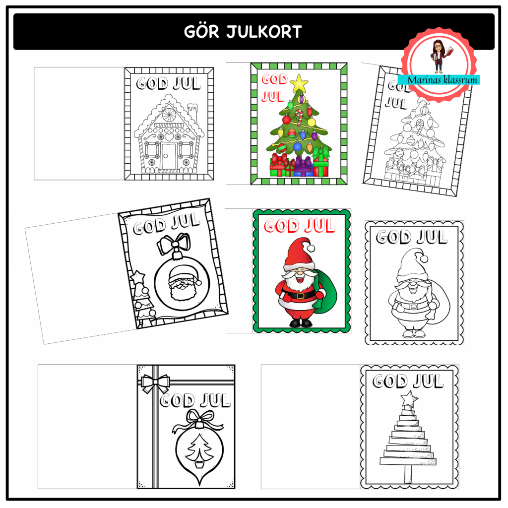 Gör egna julkort – pyssel