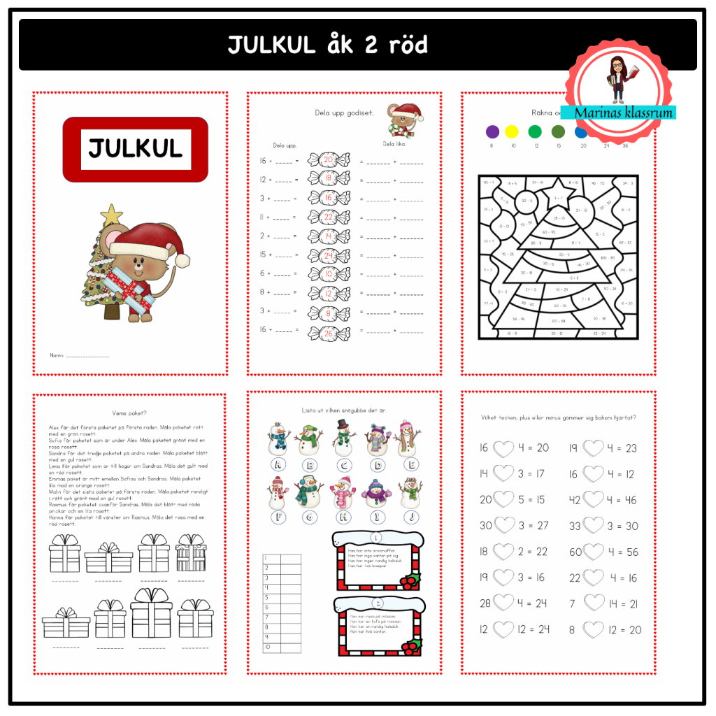 Julkul åk 2 – röd