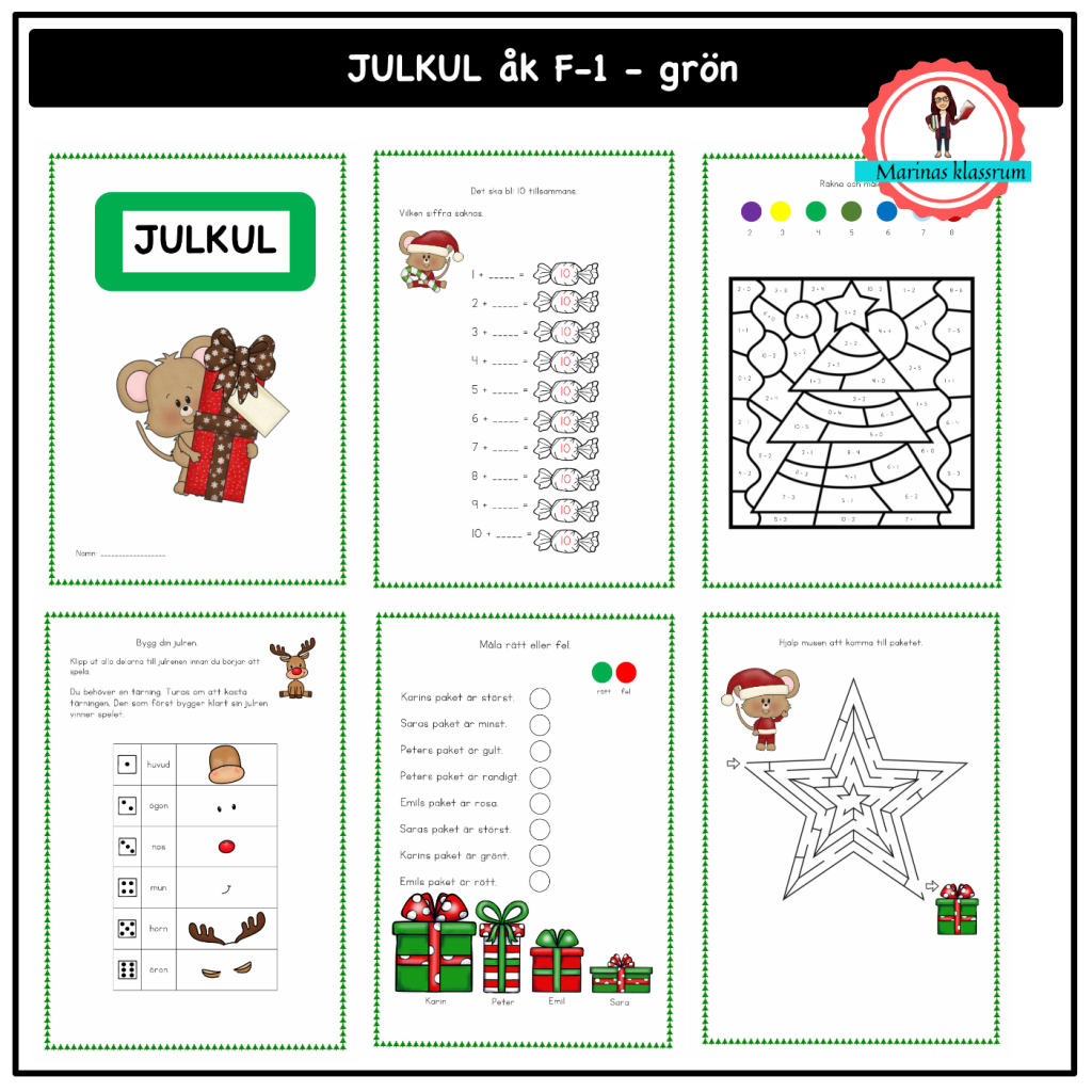 Julkul åk F-1 – grön