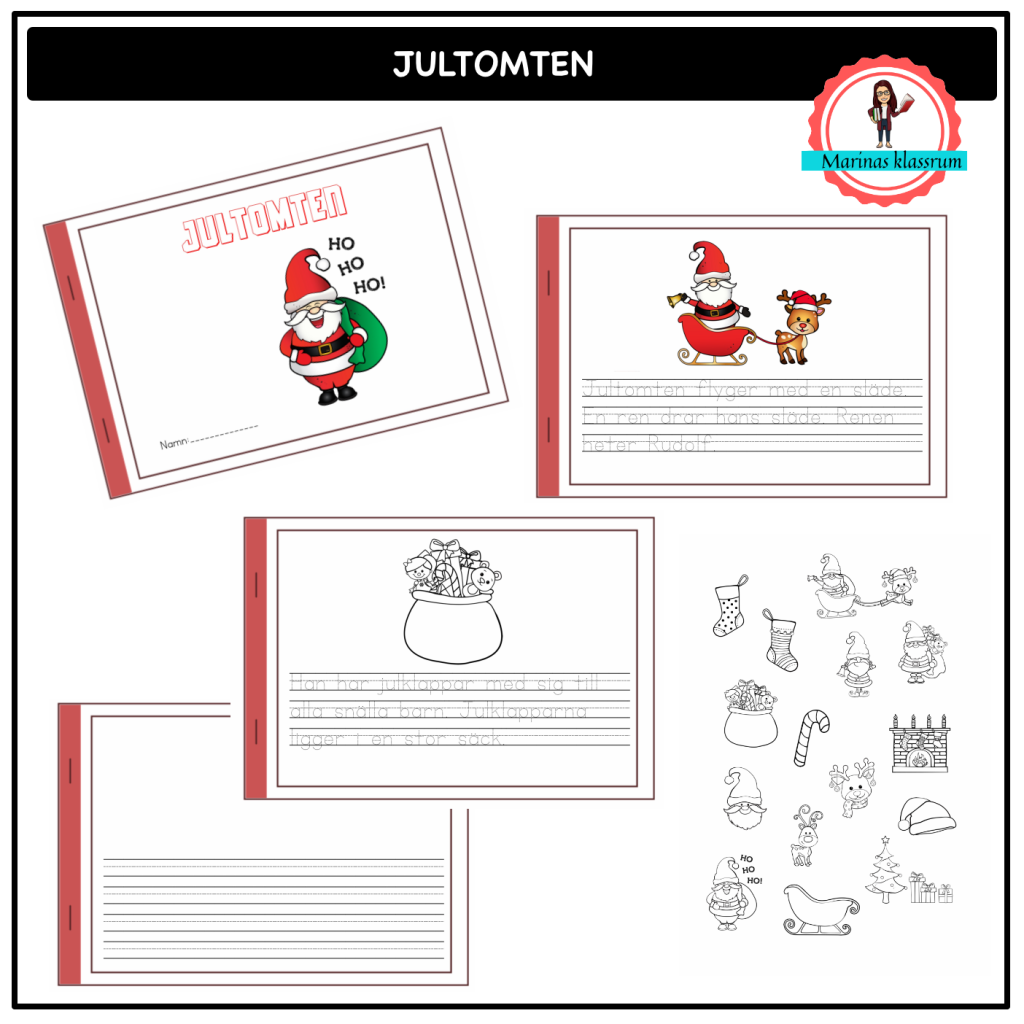 Små böcker -jultomten