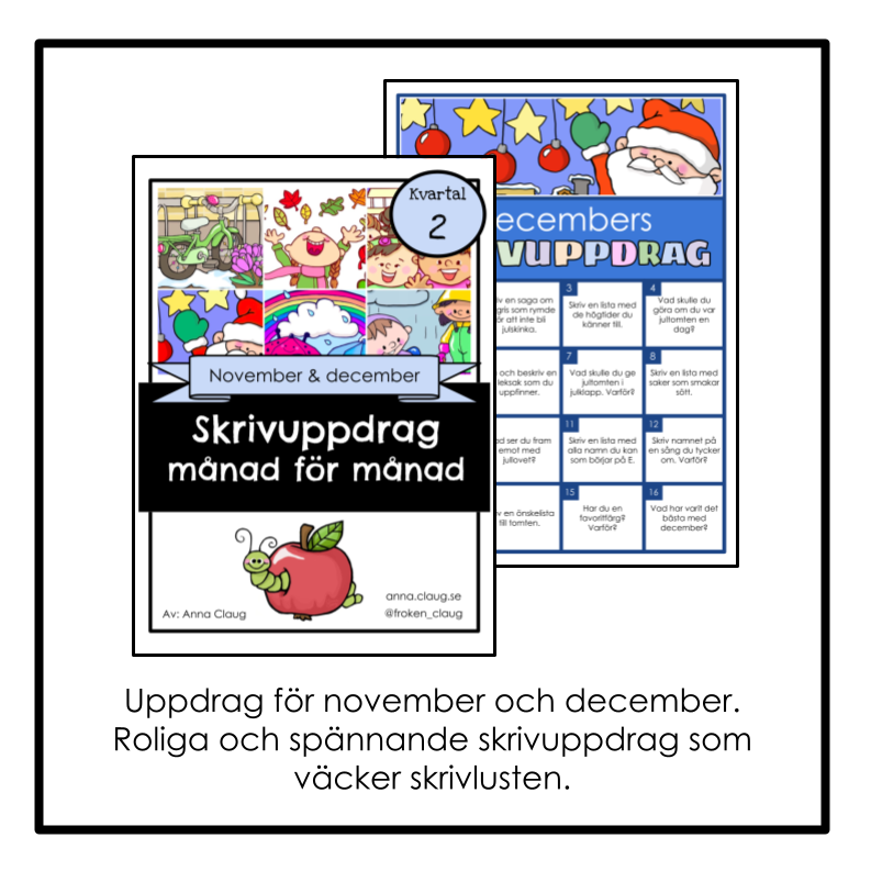 Skrivuppdrag månad för månad (KVARTAL 2)