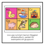 Färgglad alfabetsaffisch - bild 2