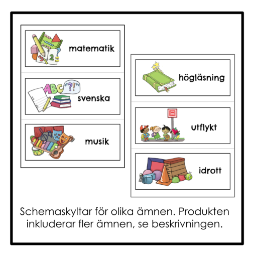Bildstöd för schema