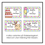 Födelsedagskort och födelsedagsram - bild 2