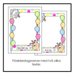 Födelsedagskort och födelsedagsram - bild 3