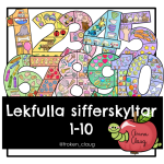 Lekfulla sifferskyltar 1-10 - bild 1