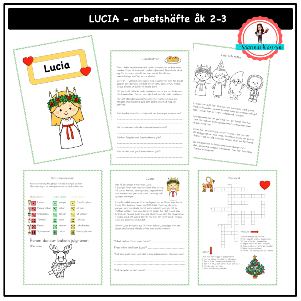 Lucia arbetshäfte – åk 2-3