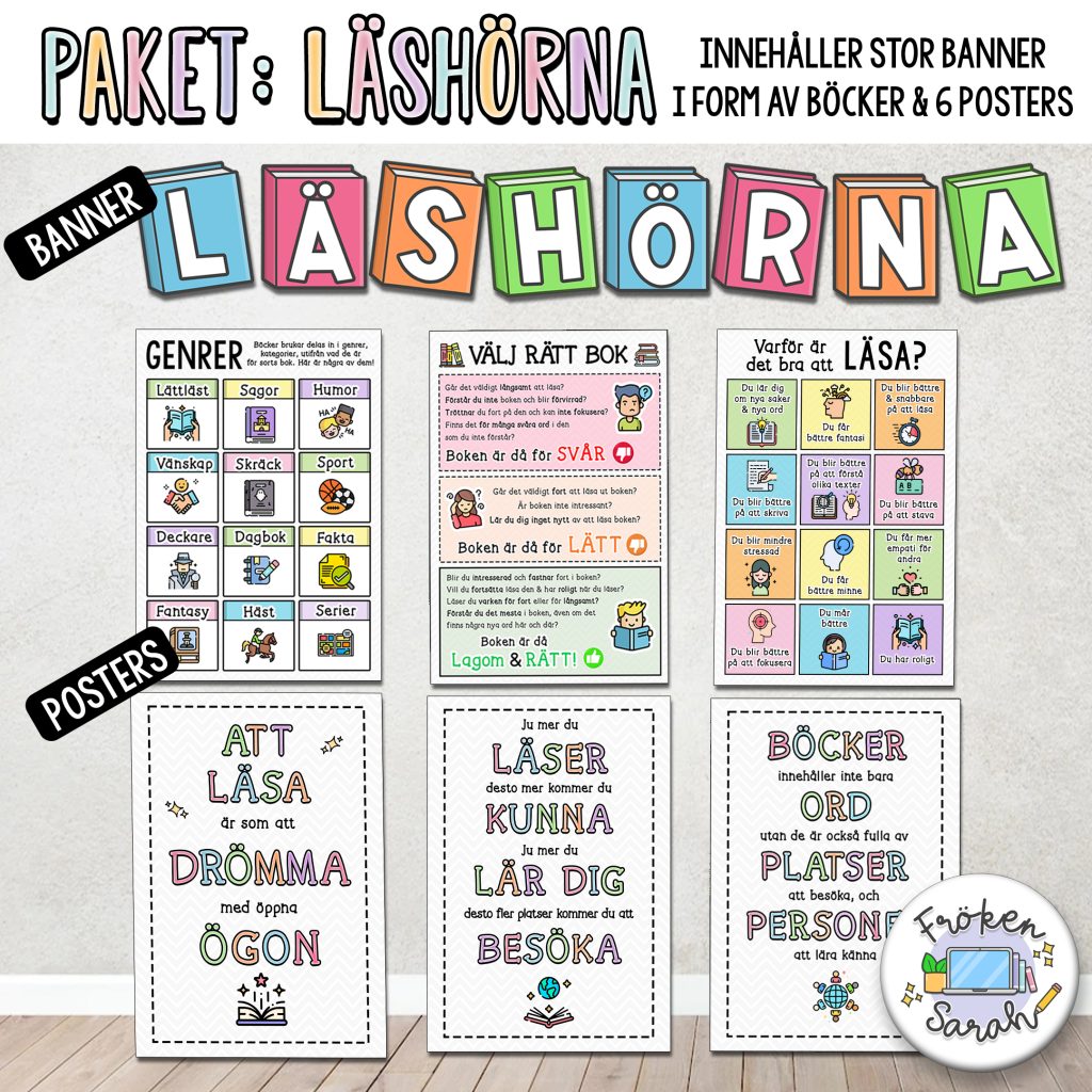 Paket: Material till läshörna