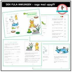 Den fula ankungen - saga med uppgifter