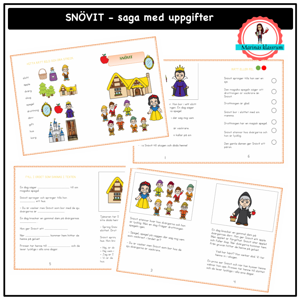 Snövit – en saga med uppgifter