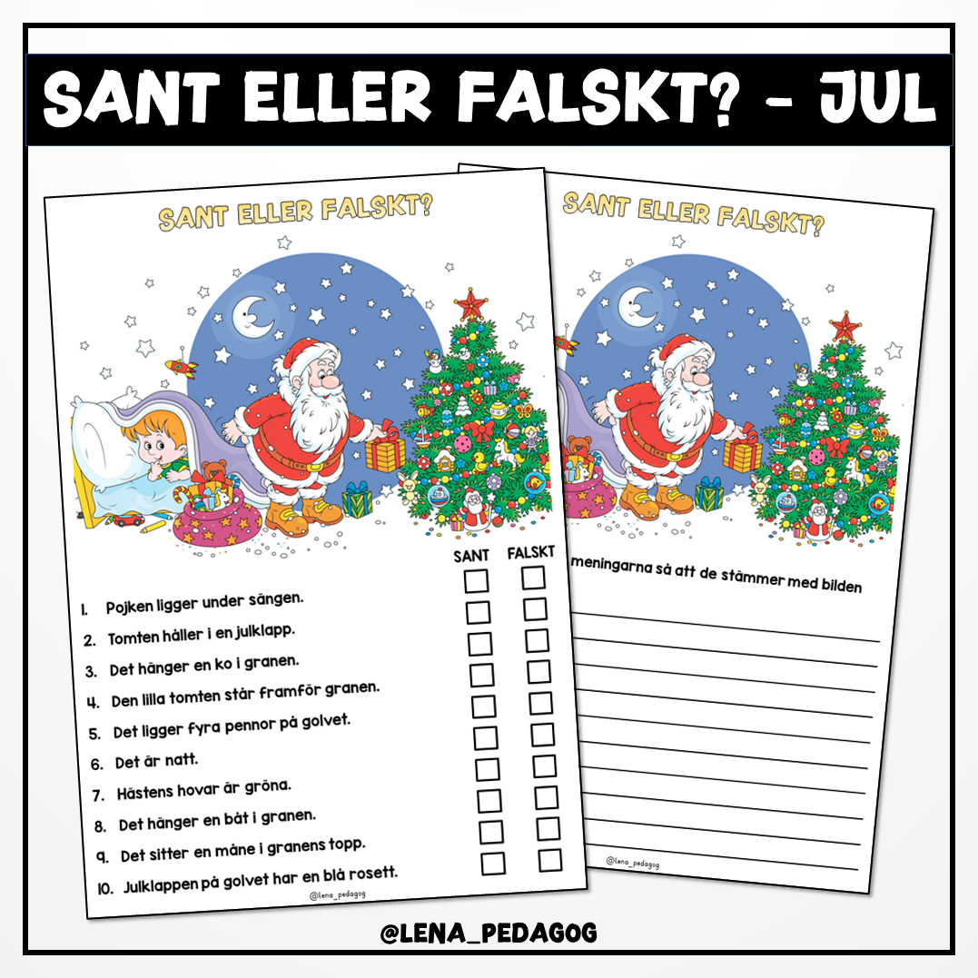 Sant eller falskt? – jul