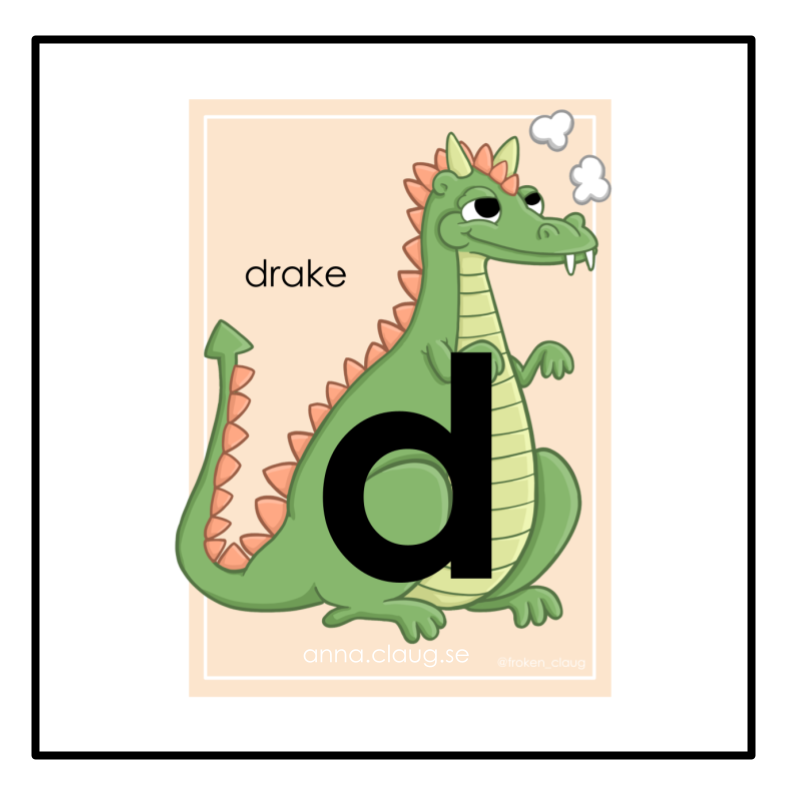 Skyltar för lilla b & d