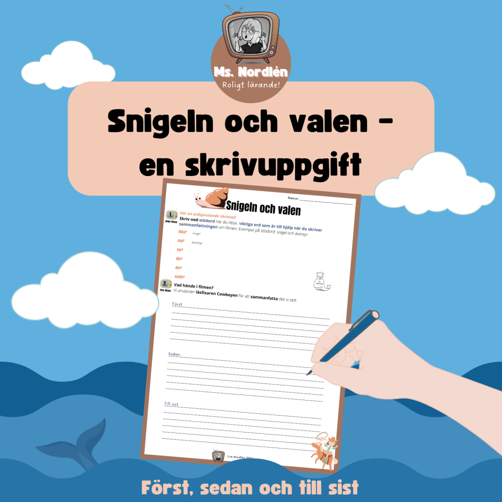 Snigeln och valen – en skrivuppgift
