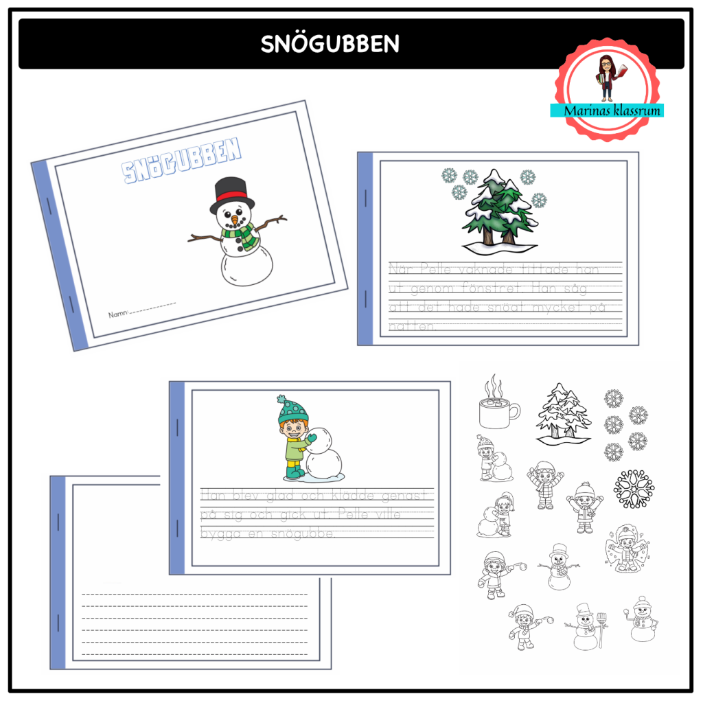 Små böcker – snögubben