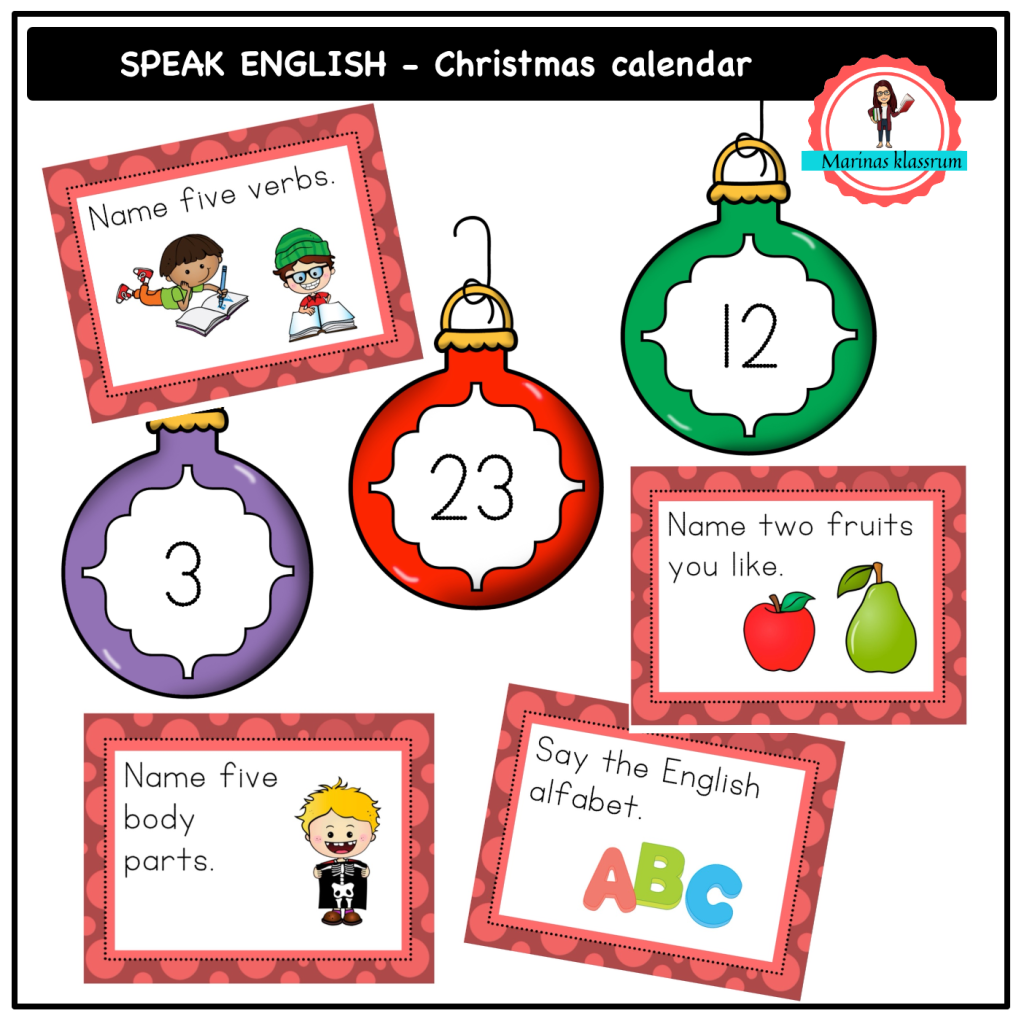Speak English Christmas calendar