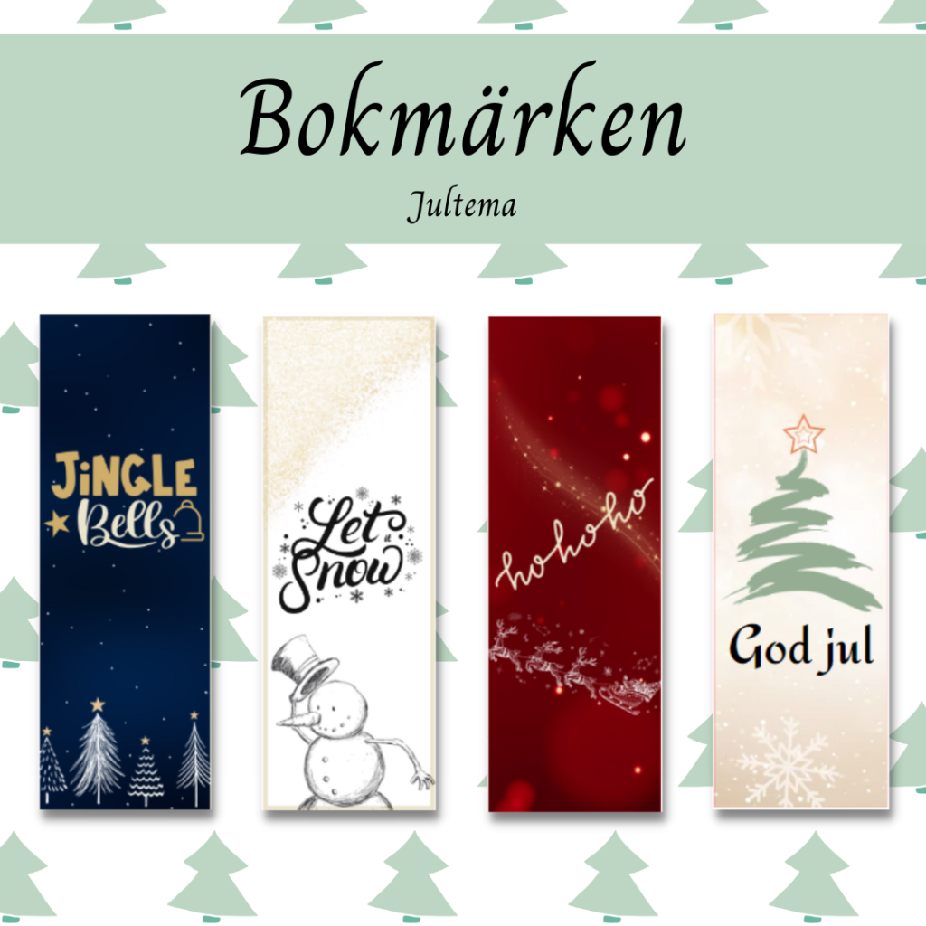 8 stycken julbokmärken