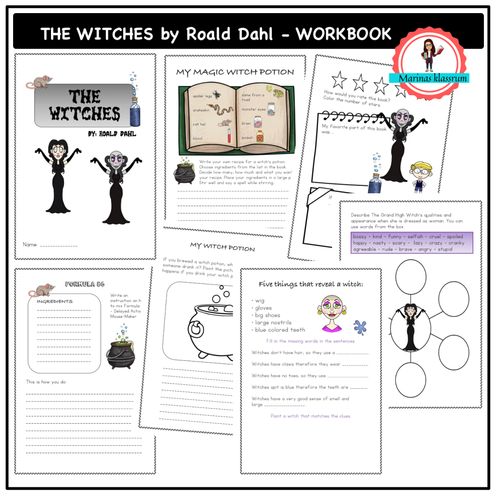 The Witches by Roald Dahl – workbook