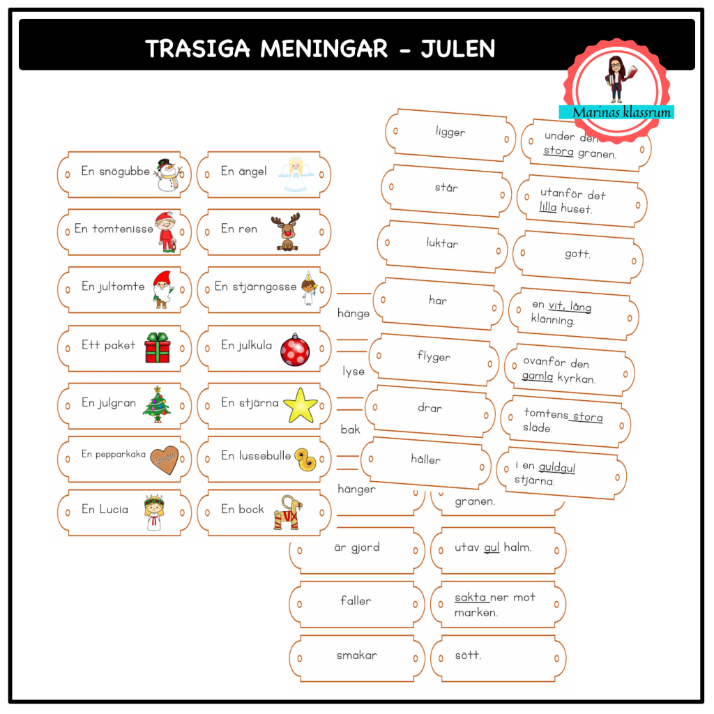Trasiga meningar jul