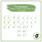 Träna på tio-kompisarna (memory, ”pratorm” samt poster) - bild 1