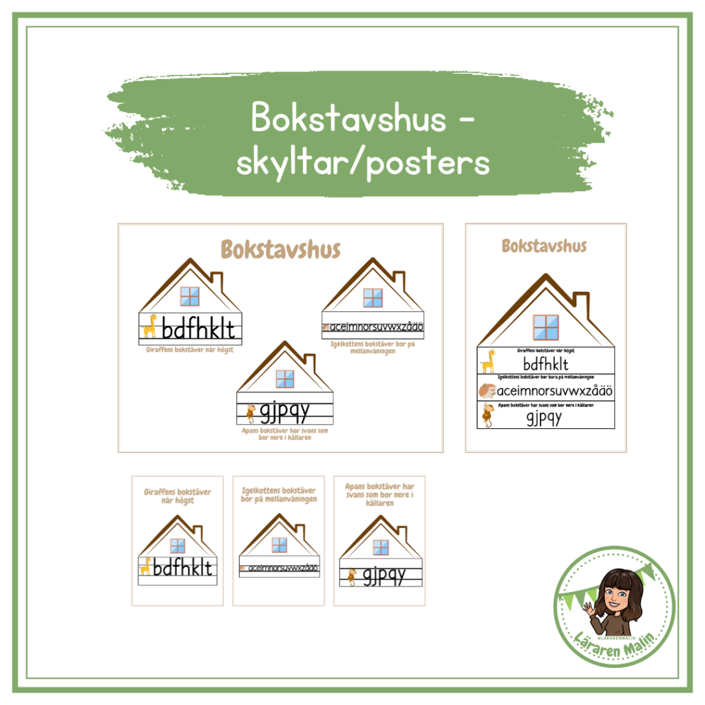 Bokstavshus- posters