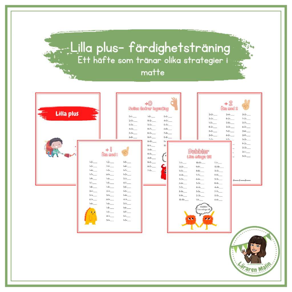Matte-häfte ”Lilla plus”- färdighetsträning