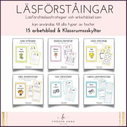 Läsförståingar: Läsförståelsestrategier och arbetsblad