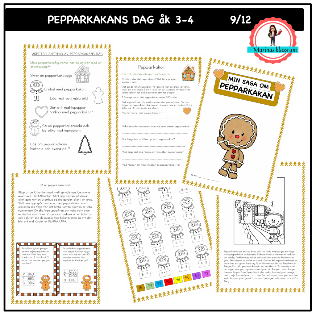 Pepparkakans dag åk 3-4