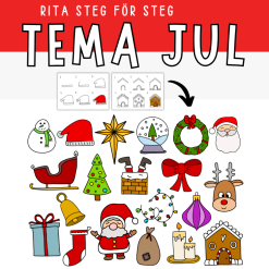 Lär dig rita steg för steg - tema jul