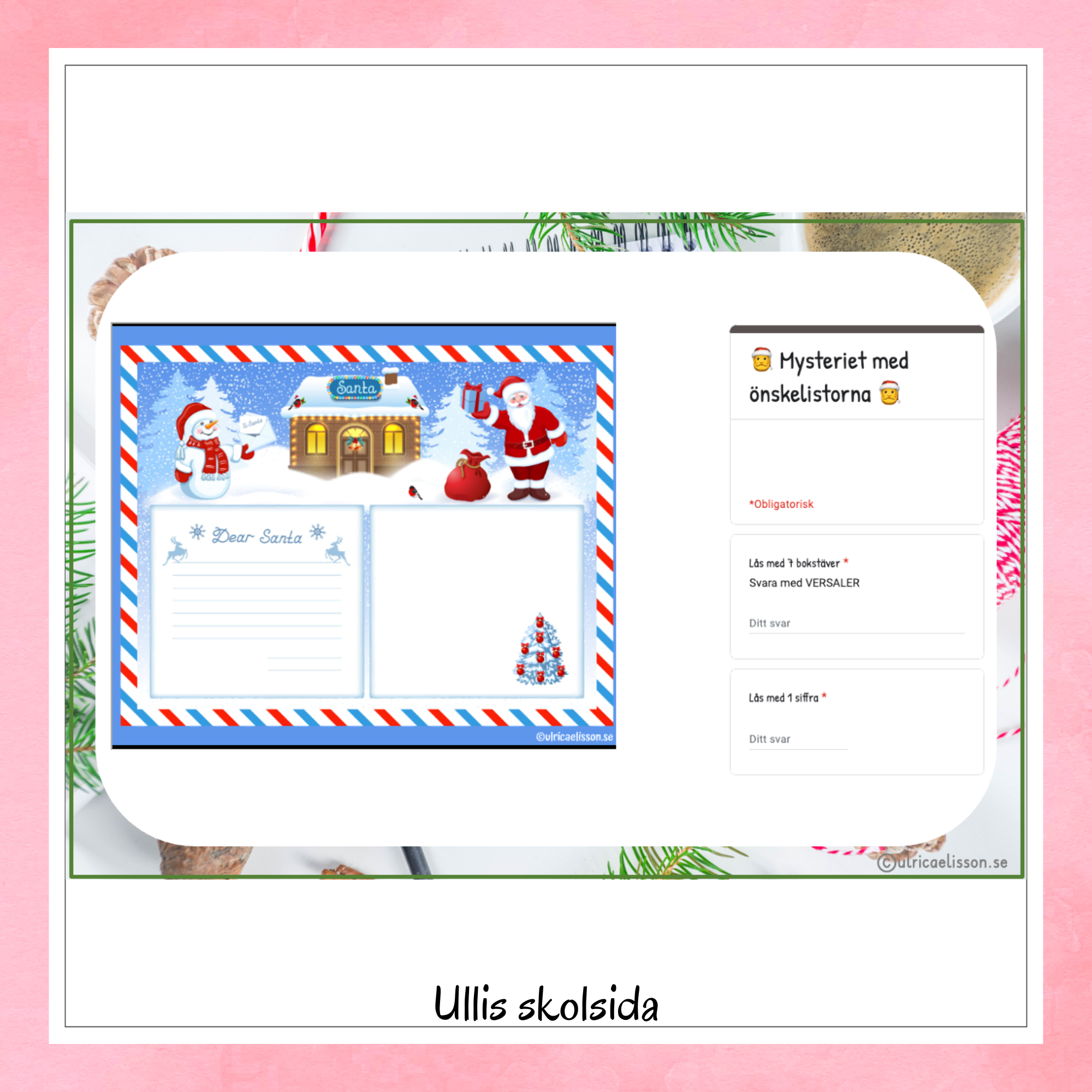 Escape room – Mysteriet med önskelistorna åk 4-6