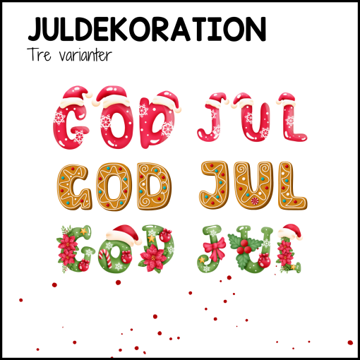 JULDEKORATION: till vägg/tavla