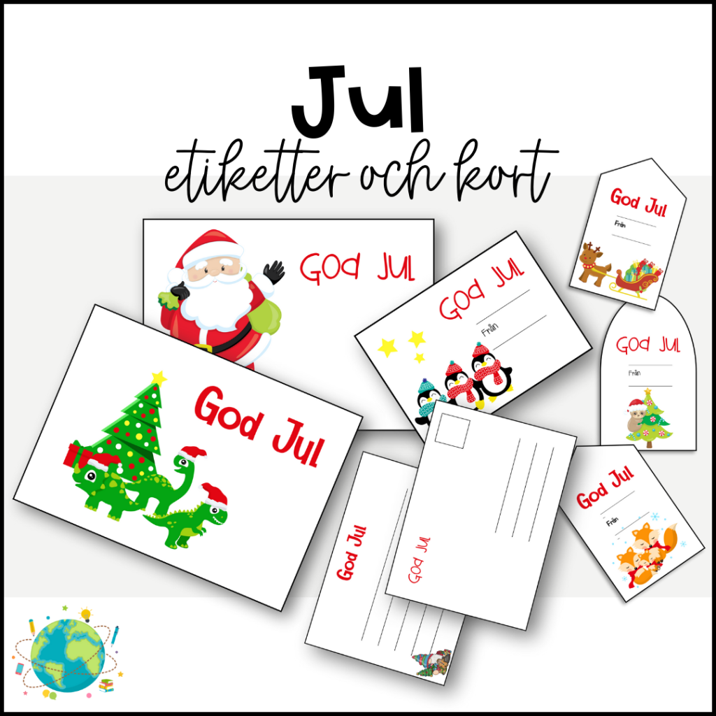 Julkort och juletiketter