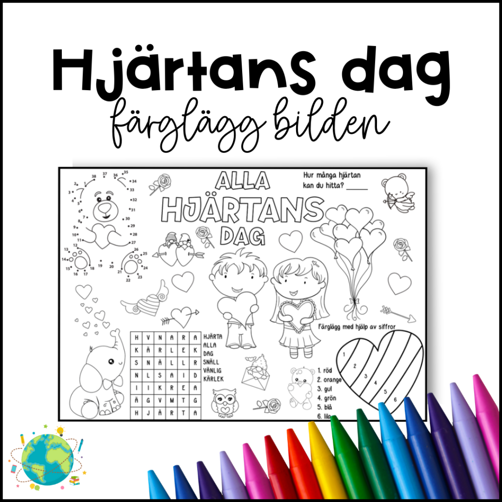 Måla Alla hjärtans dag