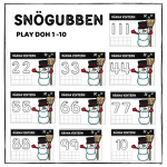 Snögubben Play doh uppgift - bild 2