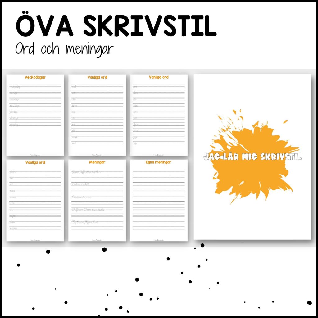 Jag lär mig skrivstil