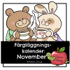 Färgläggningskalender: November