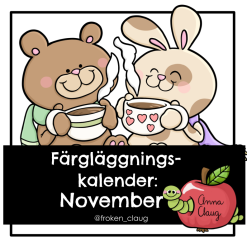 Färgläggningskalender: November