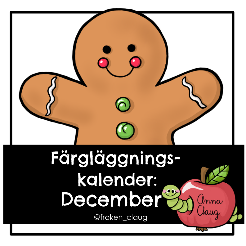 Färgläggningskalender: December