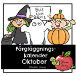 Färgläggningskalender: Oktober - bild 1