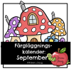 Färgläggningskalender: September