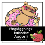 Färgläggningskalender: Augusti - bild 1