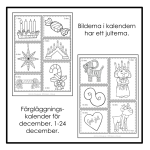 Färgläggningskalender: December - bild 2