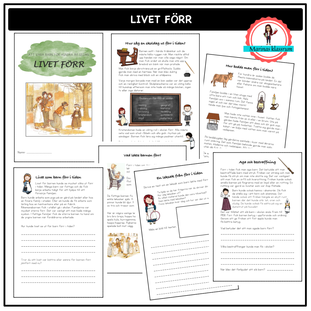 Livet förr – att vara barn för hundra år sedan