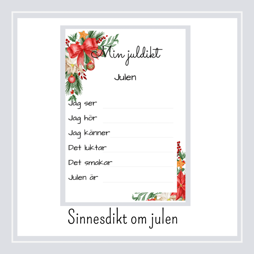 Sinnesdikt om julen