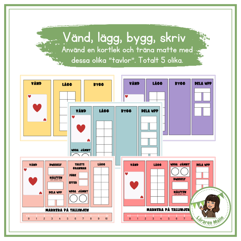 Vänd, lägg, bygg & skriv